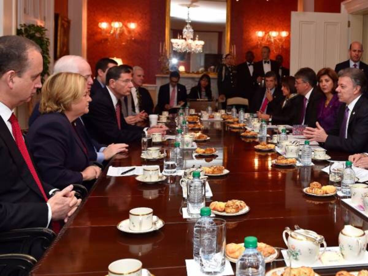 Santos se reunió en EE.UU. con líderes republicanos