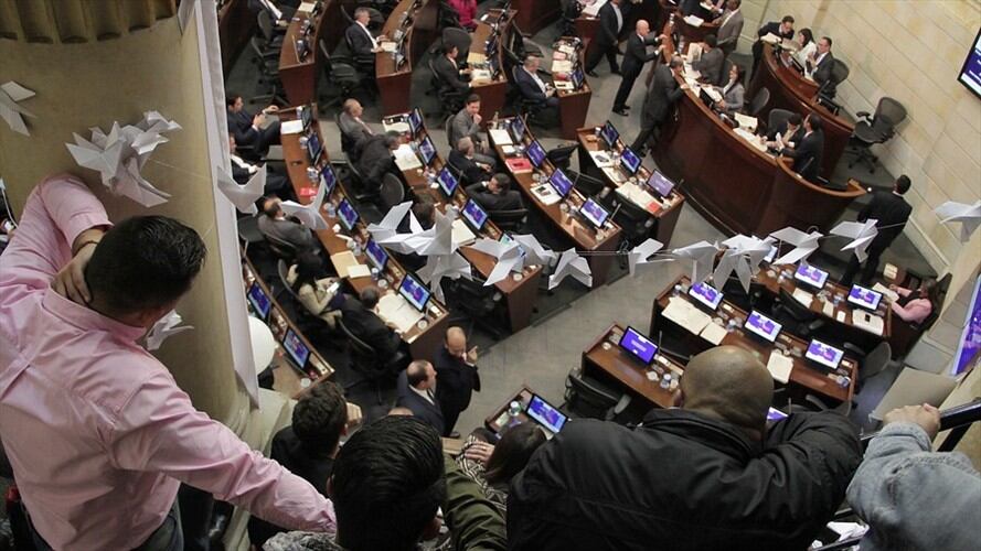 El Senado le dio vía libre a la JEP en su tercer debate con polémicos cambios. Foto: Colprensa