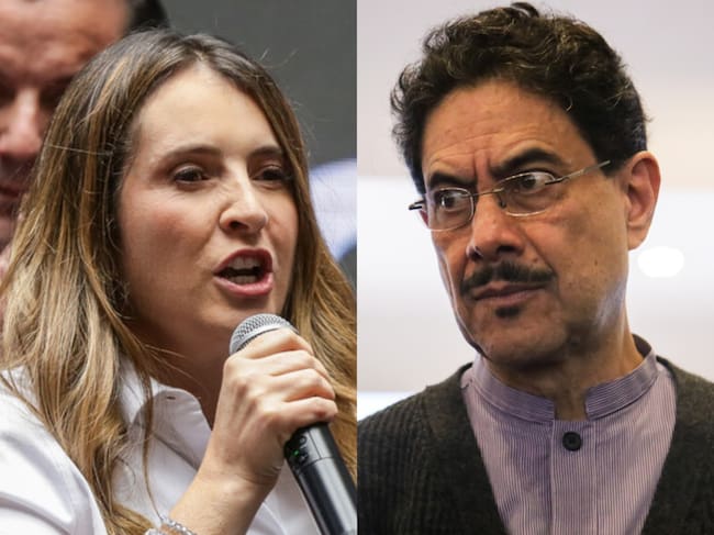 Paloma Valencia e Iván Cepeda. Fotos: (Colprensa - Catalina Olaya)