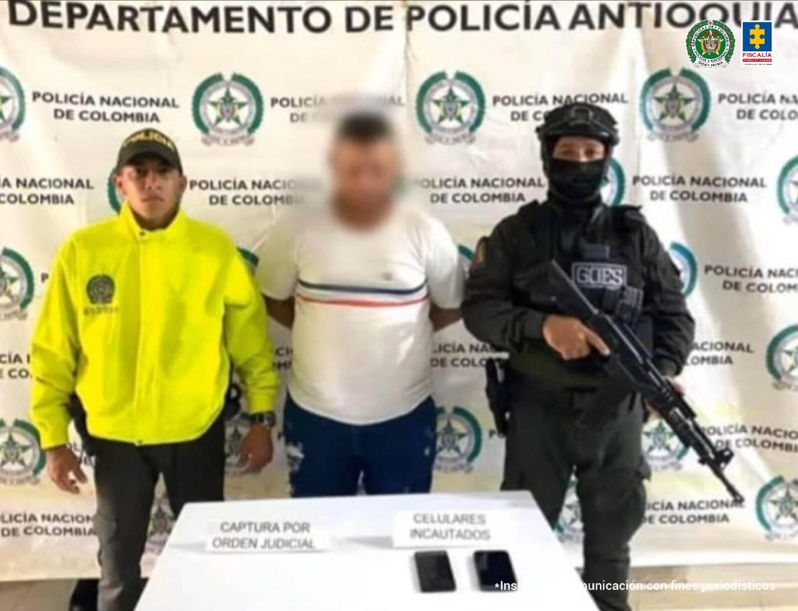 Alias "Montiel" no aceptó los cargos por homicidio agravado, secuestro, concierto para delinquir agravado, fabricación, tráfico y porte de armas de fuego. Foto: Fiscalía.