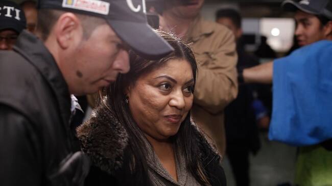 Bogotá. 8 Marzo 2017. Imputación de cargos contra Oneida Pinto ex gobernadora de la Guajira acusada de celebración indebida de contratos la cual afectó a la niñez de la guajira.. Foto: Colprensa