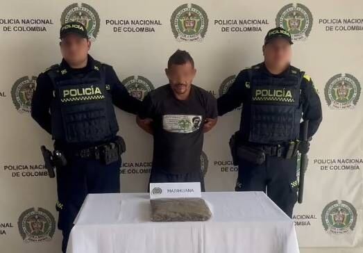Detenido alias ‘El Meke’ con marihuana distribuyendo el estupefaciente en el barrio El Bosque