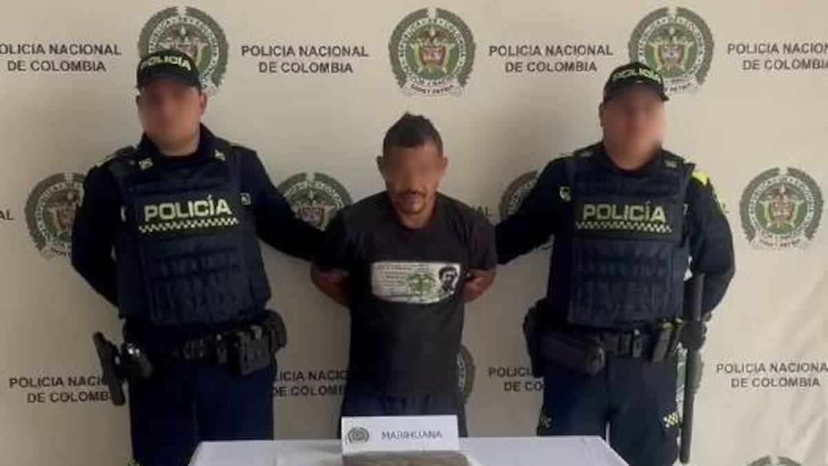 Detenido alias ‘El Meke’ con marihuana distribuyendo el estupefaciente en el barrio El Bosque