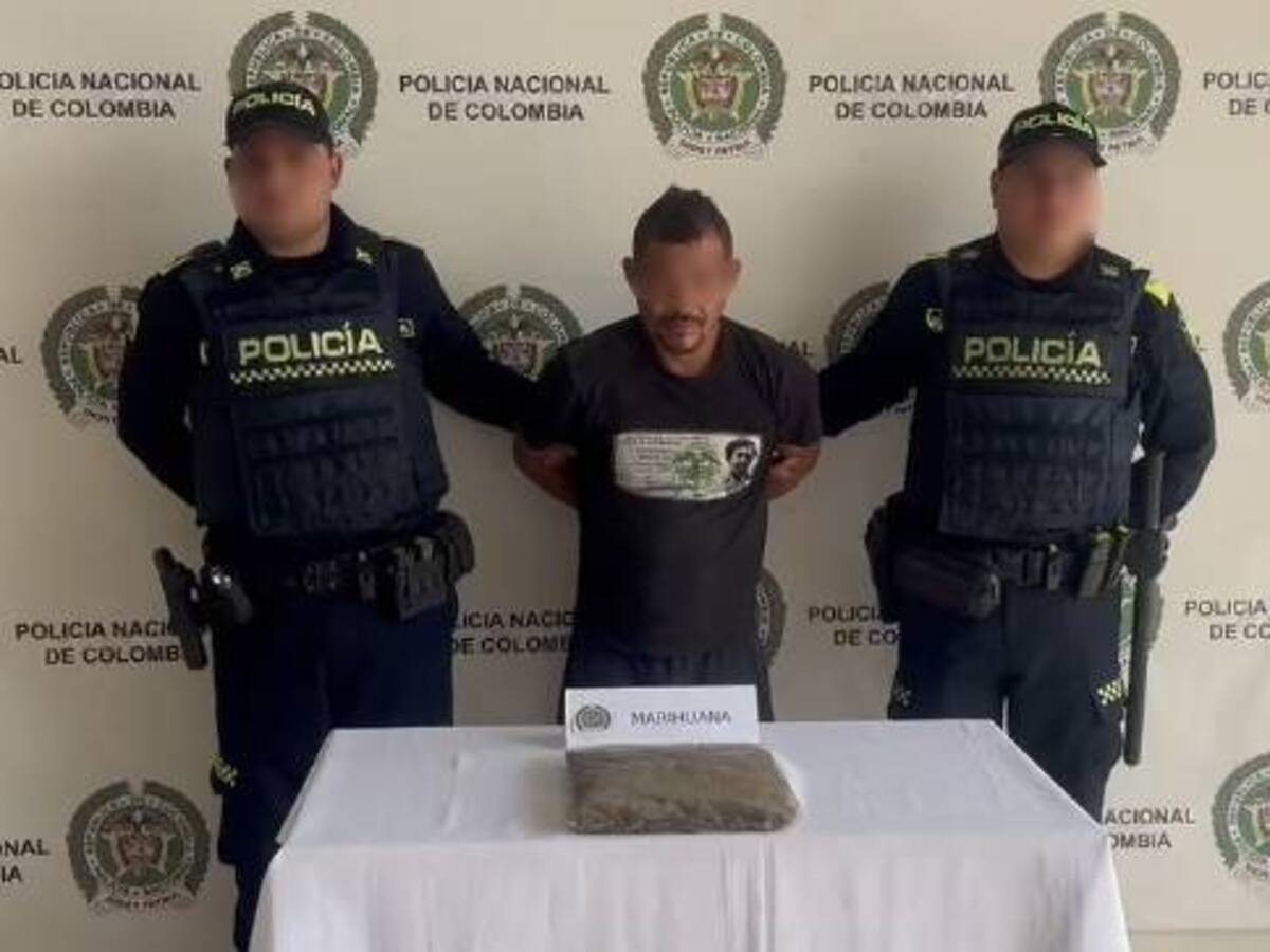 Detenido alias ‘El Meke’ con marihuana distribuyendo el estupefaciente en el barrio El Bosque