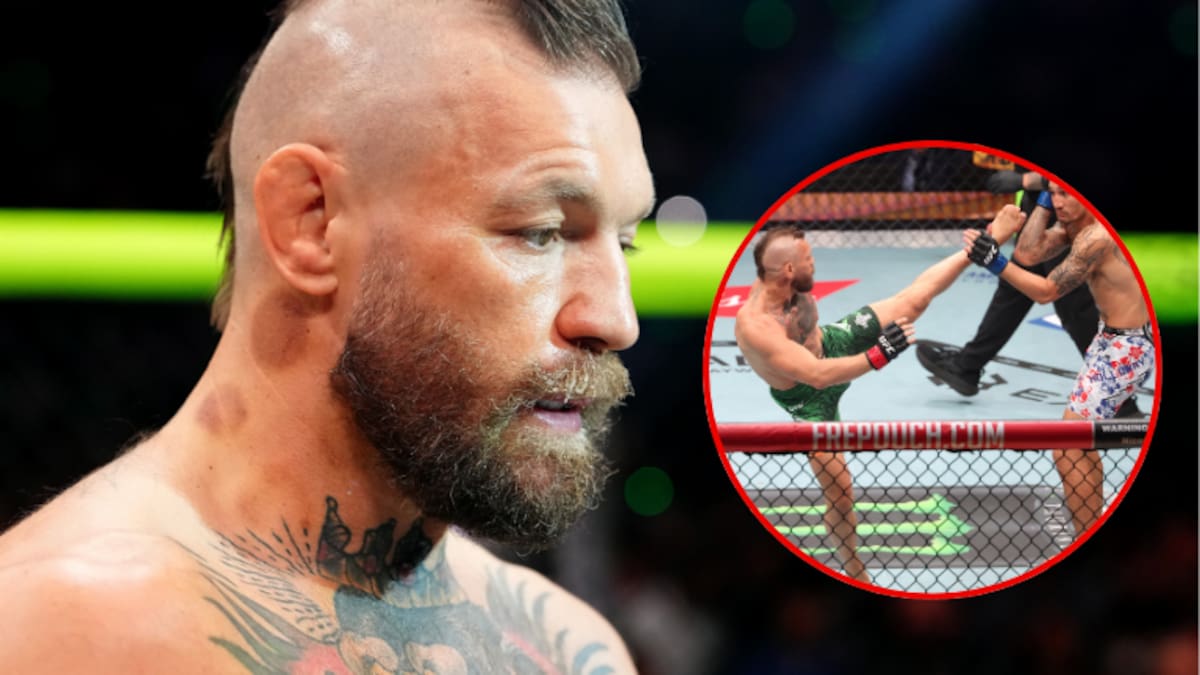Conor McGregor se lesionó en menos de un minuto y perdió ante Max Holloway en su esperado regreso