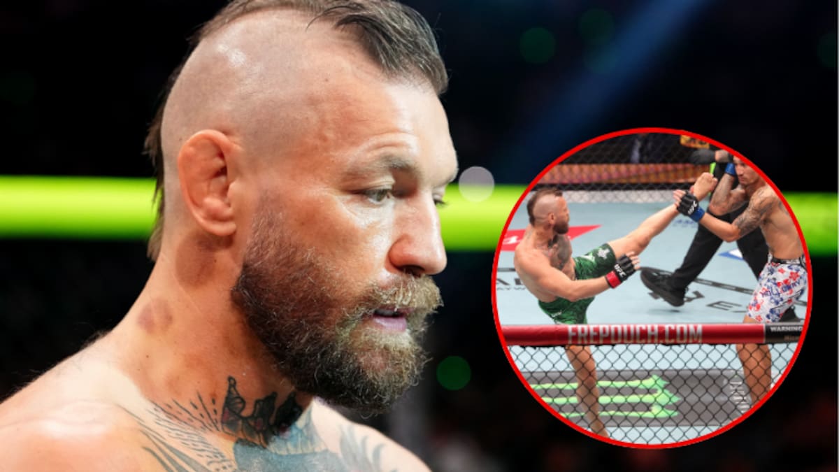 Conor McGregor se lesionó en menos de un minuto y perdió ante Max Holloway en su esperado regreso