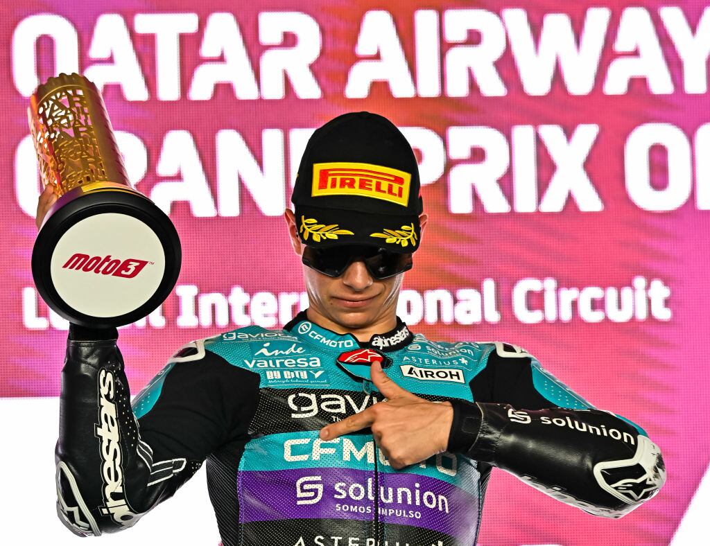 David Alonso, ganador del Gran Premio de Qatar del Aspar Team / Getty Images