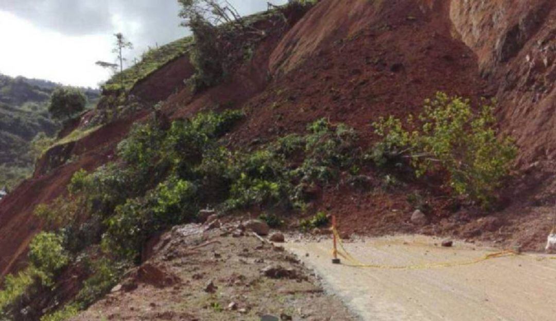 En alerta por deslizamientos de tierra en el oriente de Caldas.