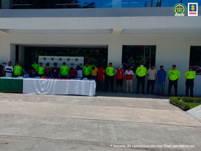 A los capturados se les formuló imputación por los delitos de concierto para delinquir y tráfico de estupefacientes, según sus responsabilidades individuales.