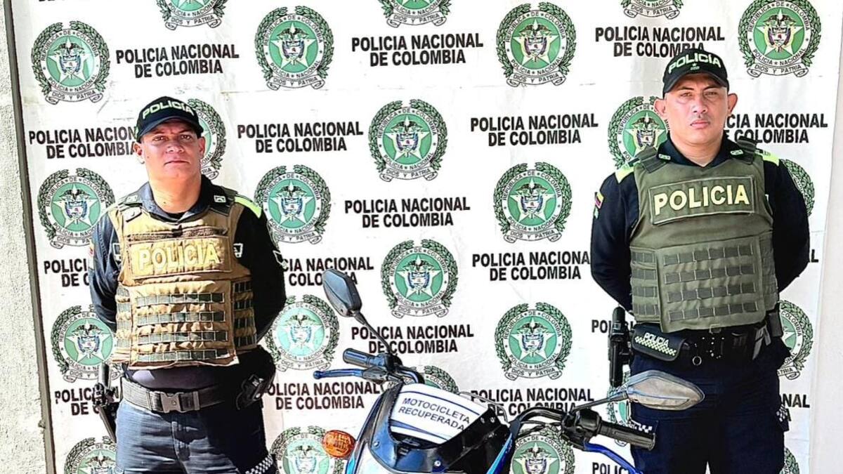 Policía recuperó motocicleta abandonada en Magangué, Bolívar