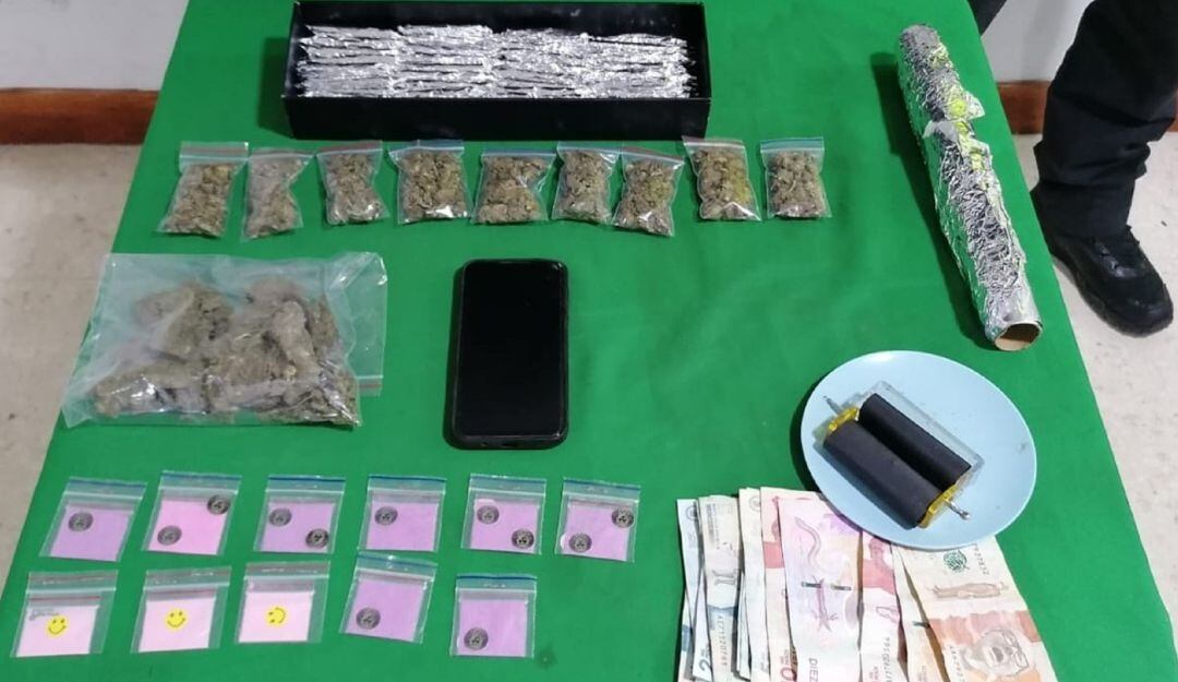 Menor aprehendido por presunta comercialización de estupefacientes