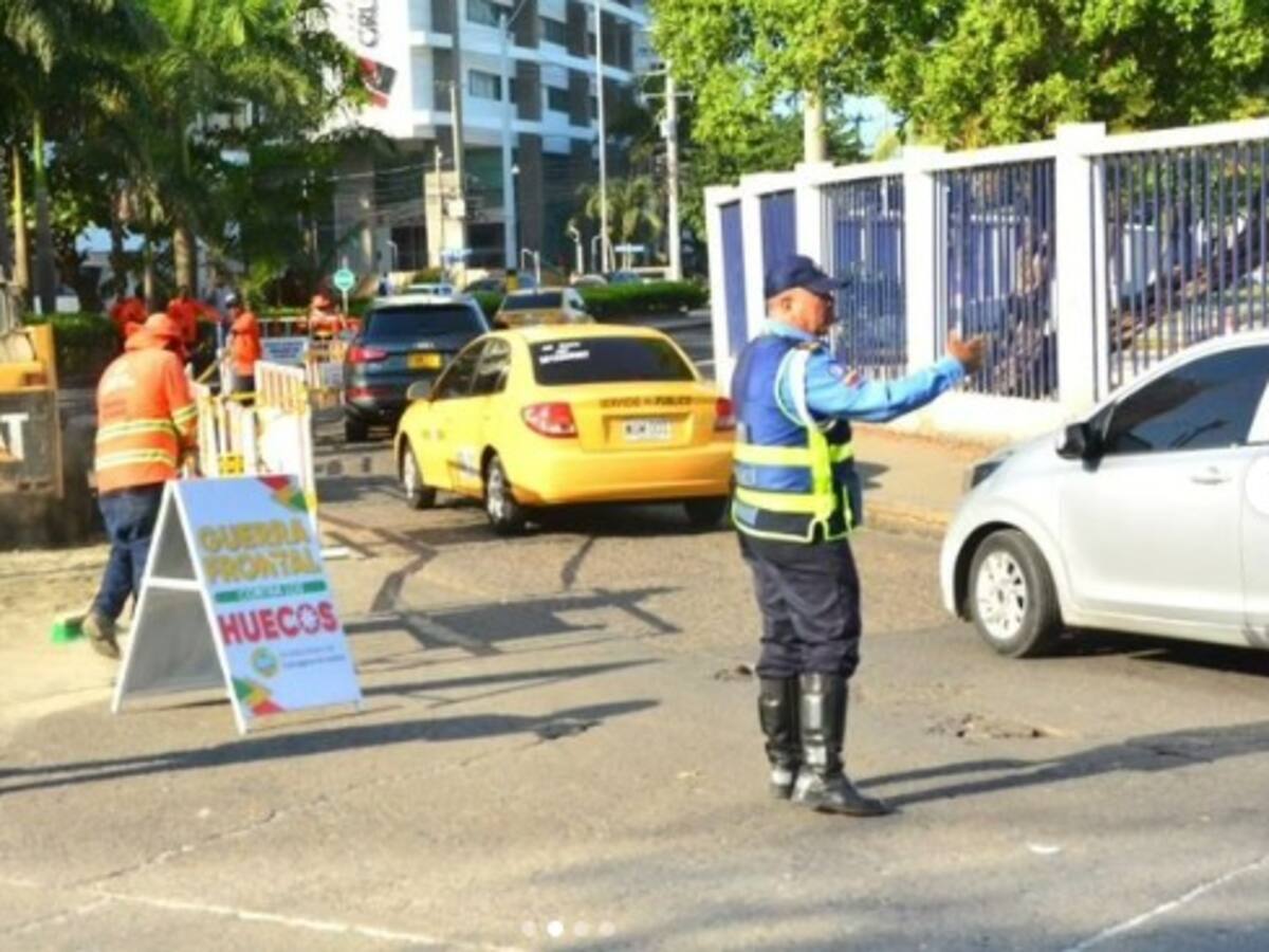 DATT implementa cambios viales en Bocagrande por trabajos de rehabilitación