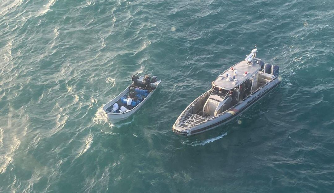 Lancha interceptada