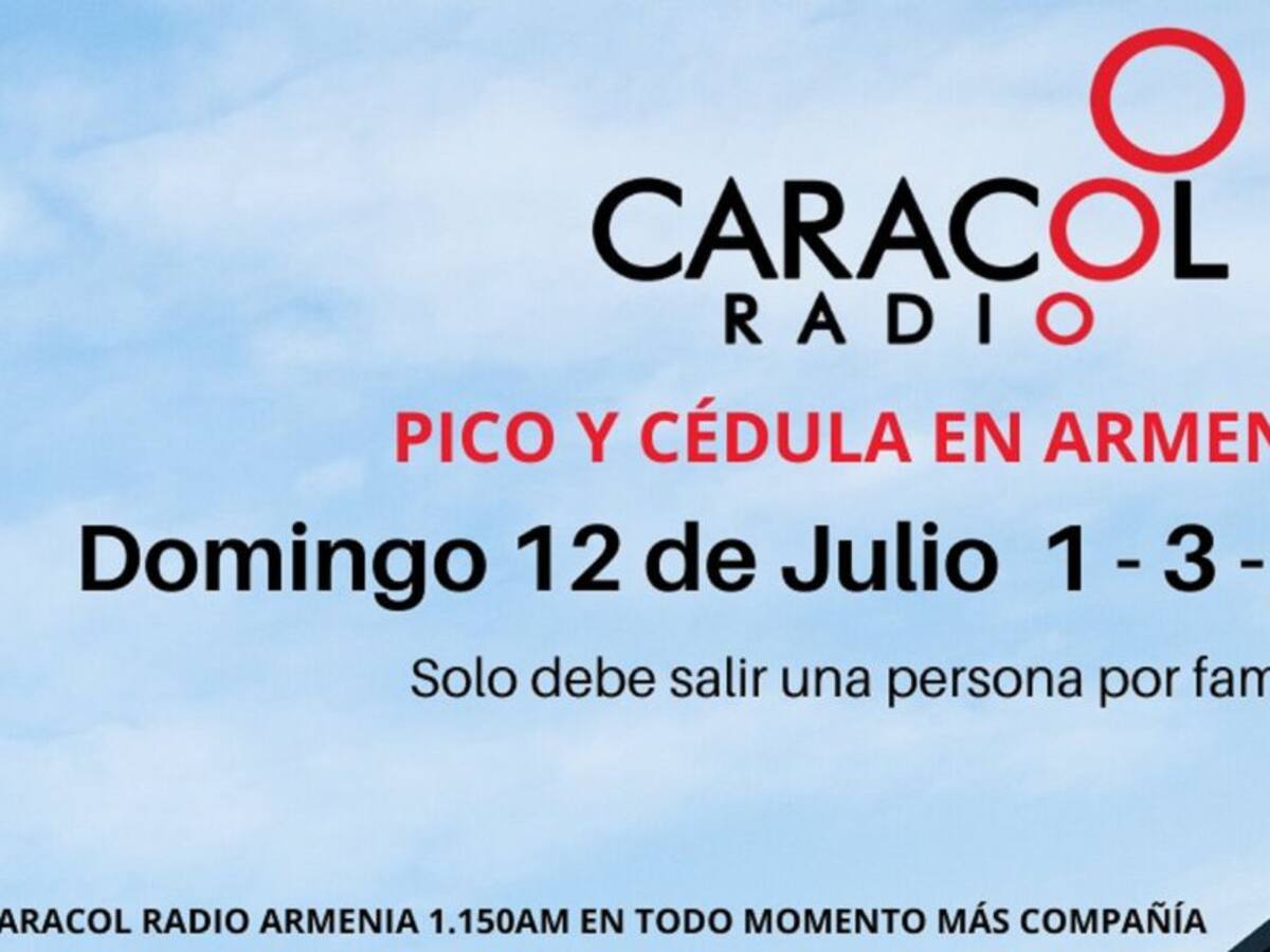 Armenia: Pico y cédula para hoy domingo 12 de julio, sigue rotación