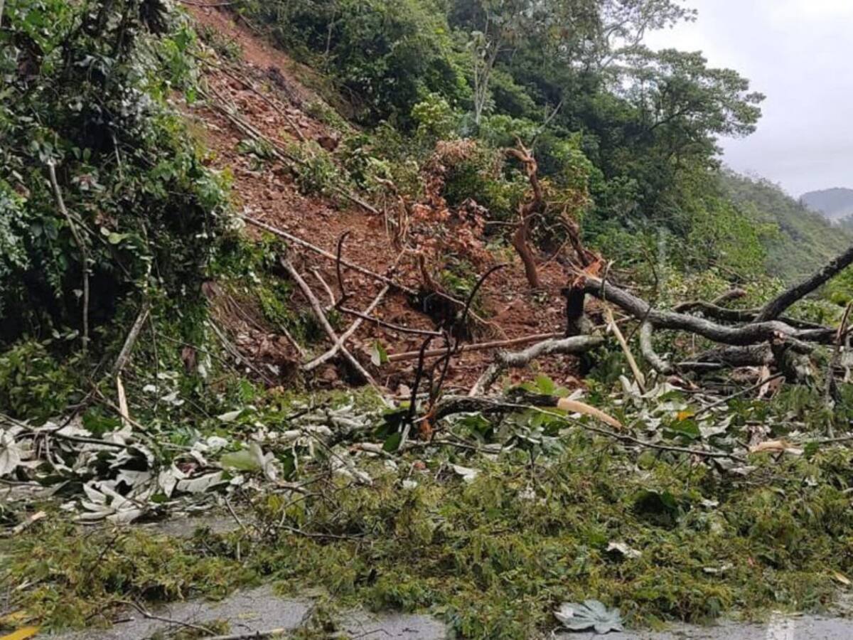 Vías nacionales en Antioquia afectadas por las lluvias
