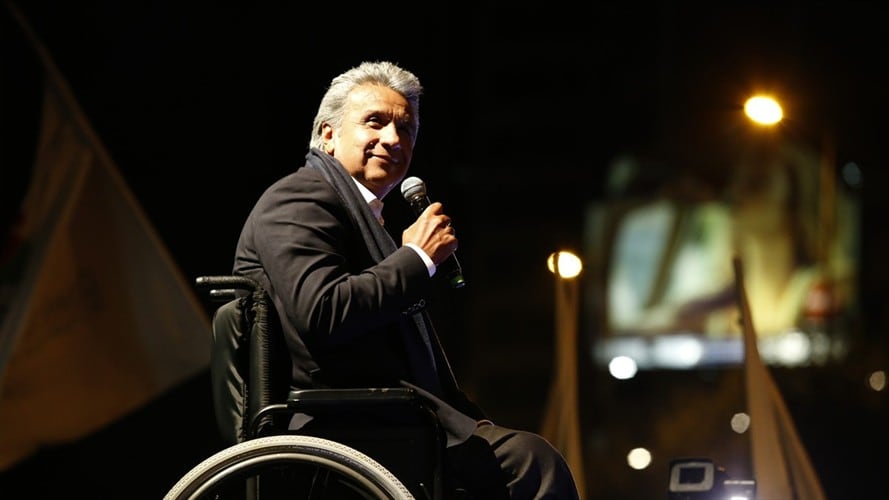 Santos felicitó a Lenin Moreno, virtual ganador en Ecuador. Foto: Getty Images