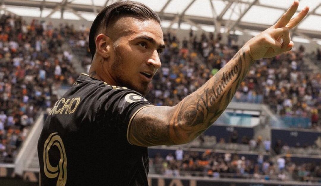 Cristian Arango festeja su quinto gol en la MLS.