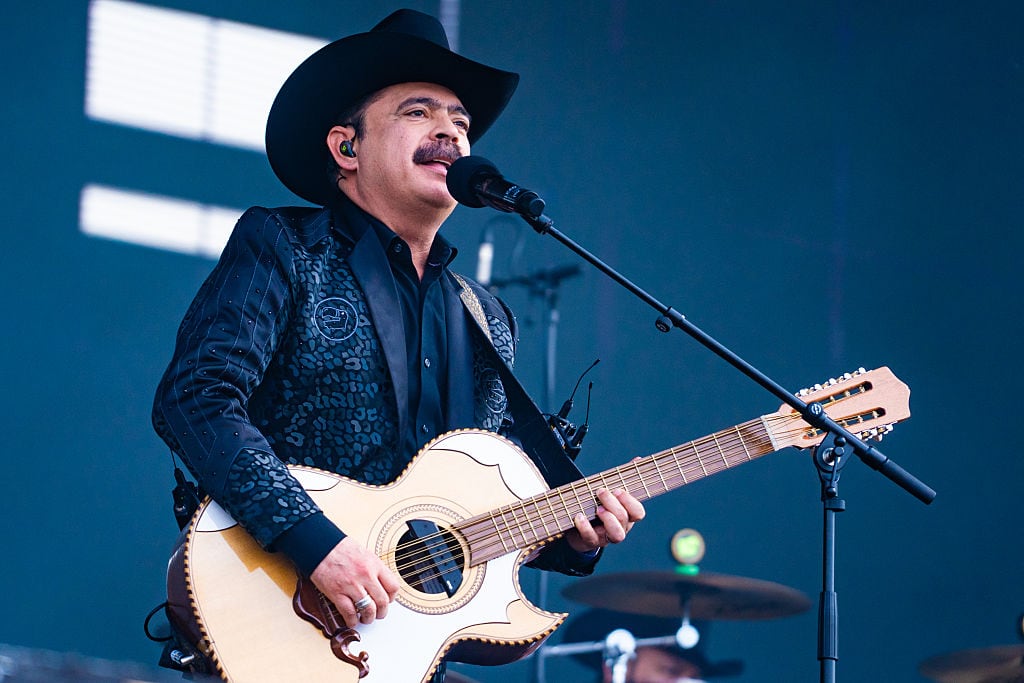 LONDON, ENGLAND - JULY 10: Mario Quintero Lara of Los Tucanes De Tijuana performs during BST Hyde Park 2026 at Hyde Park on July 10, 2026 in London, England. (Photo by Lorne Thomson/Redferns)