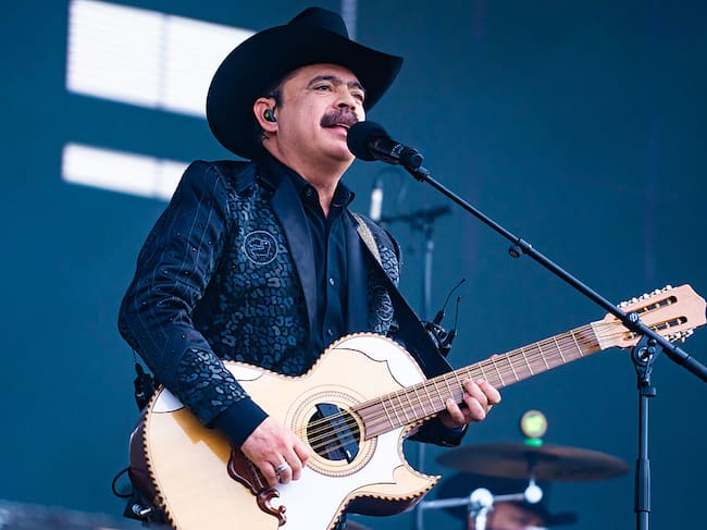 LONDON, ENGLAND - JULY 10: Mario Quintero Lara of Los Tucanes De Tijuana performs during BST Hyde Park 2026 at Hyde Park on July 10, 2026 in London, England. (Photo by Lorne Thomson/Redferns)