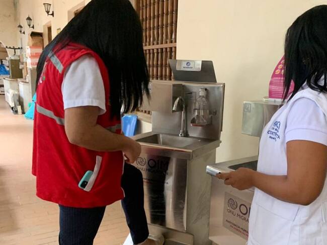 DADIS recibe donación de lavamanos de la OIM en Cartagena