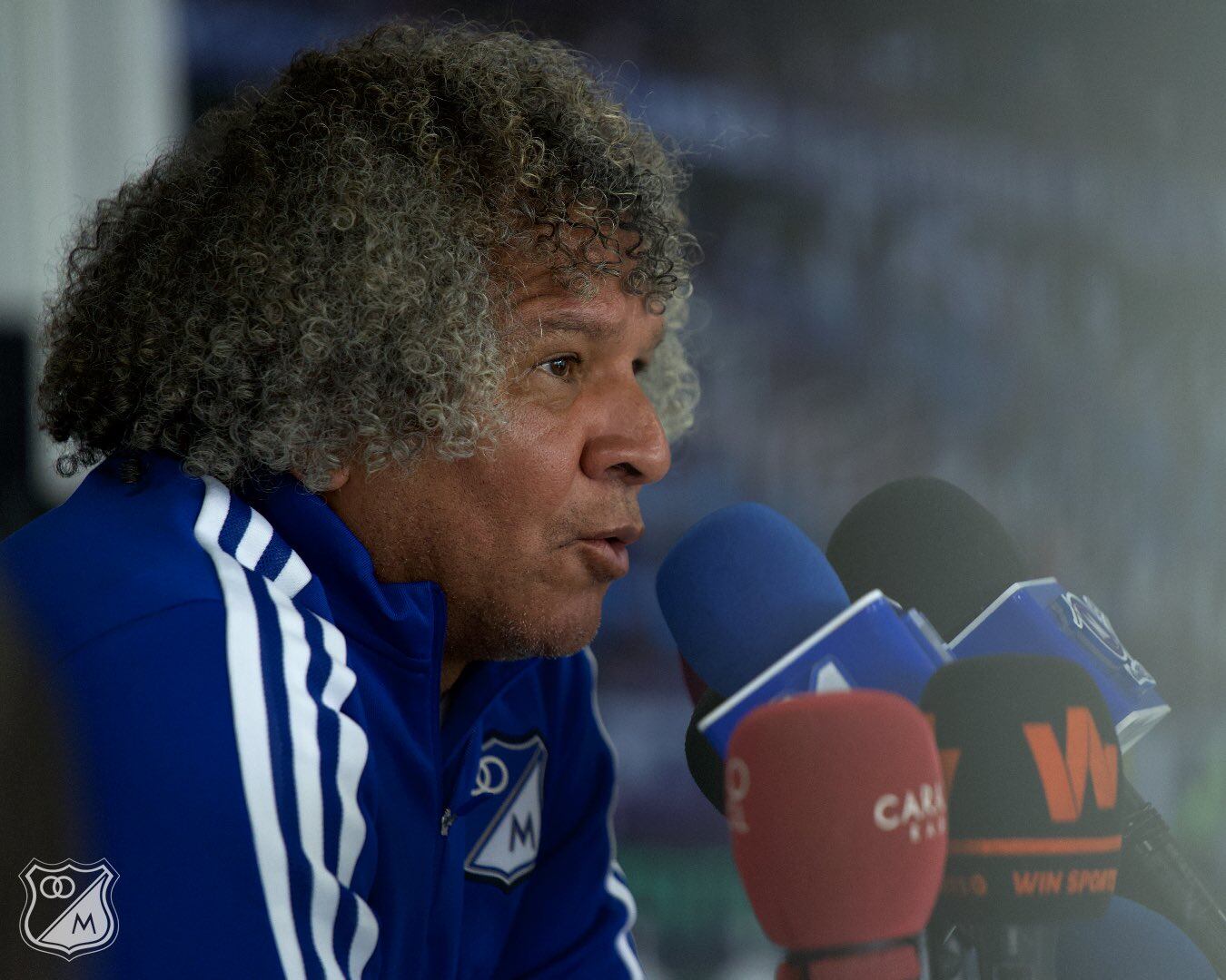 Alberto Gamero, director técnico de Millonarios / Twitter: @MillosFCoficial.