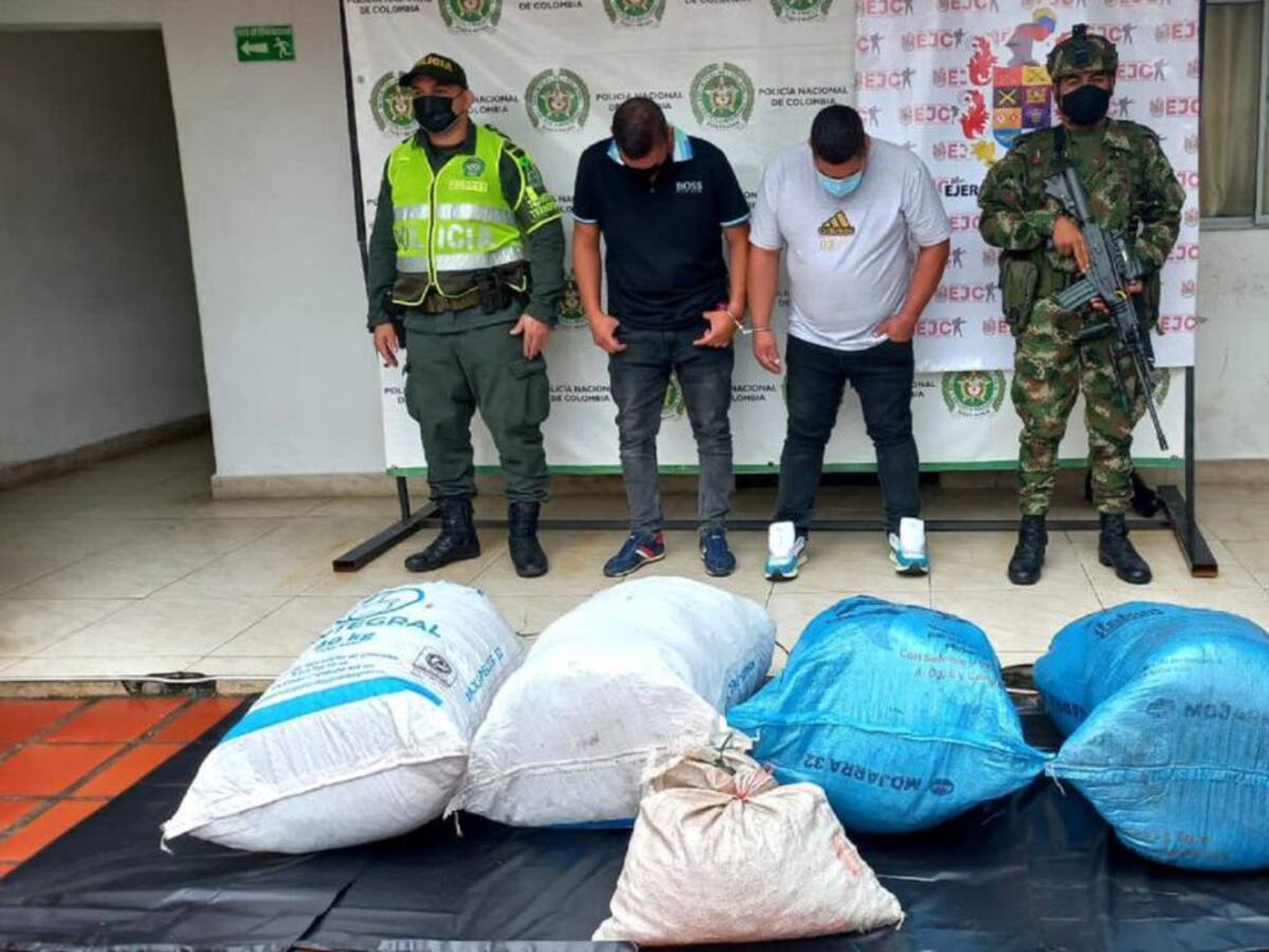 Incautan 135 kilos de marihuana en vías del Huila