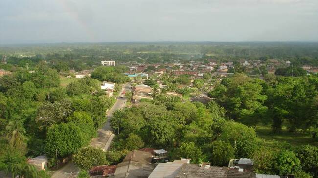 Panorámica del municipio de Tibú