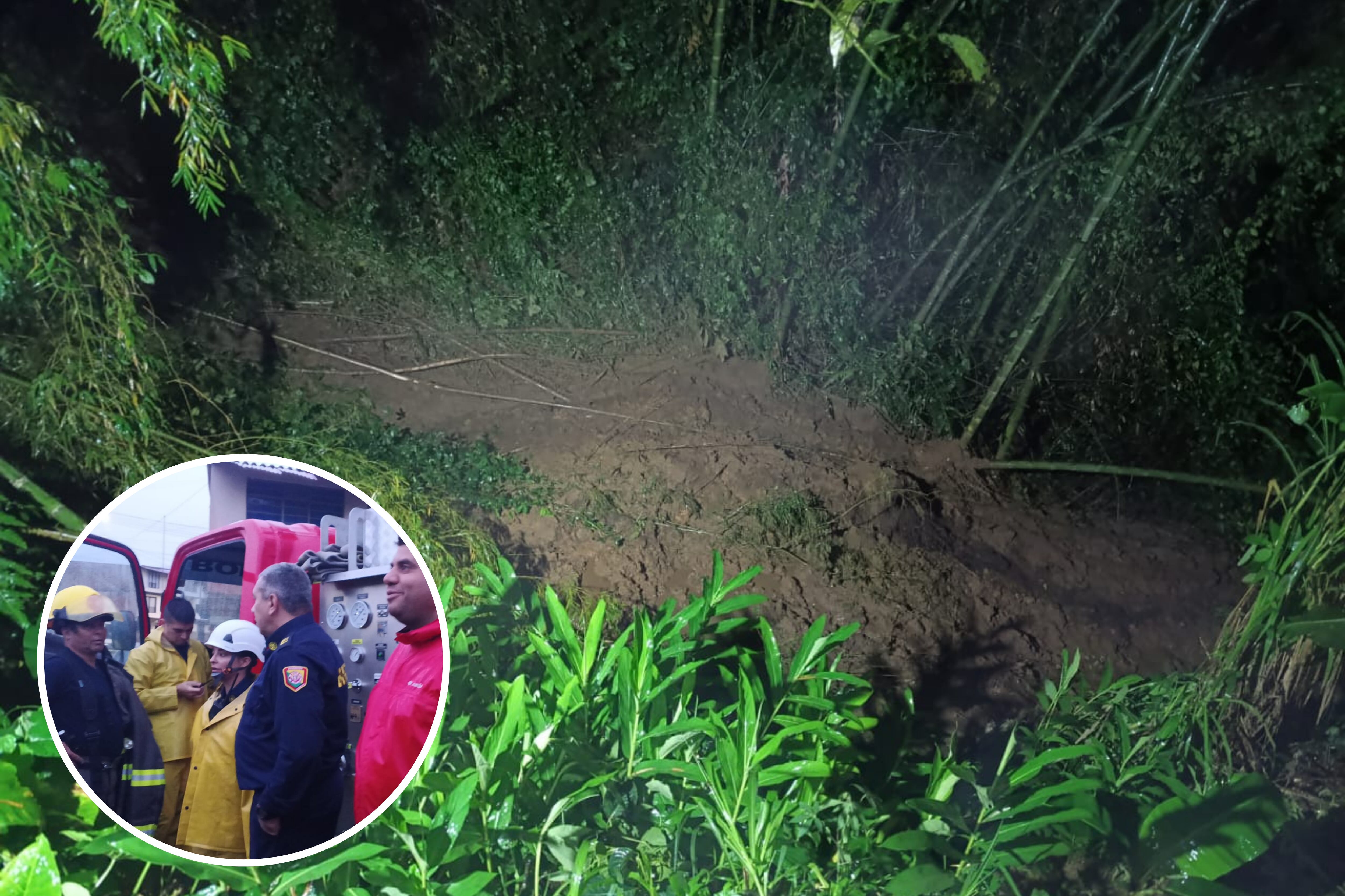 Deslizamiento Pueblo Sol Bajo, Dosquebradas (foto: Diger - Dosquebradas)