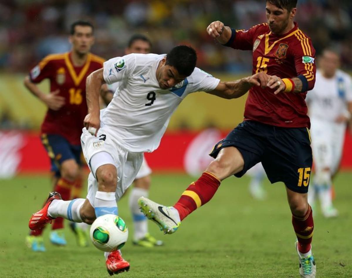 Luis Suárez anotó el descuento con un golazo. Foto: EFE