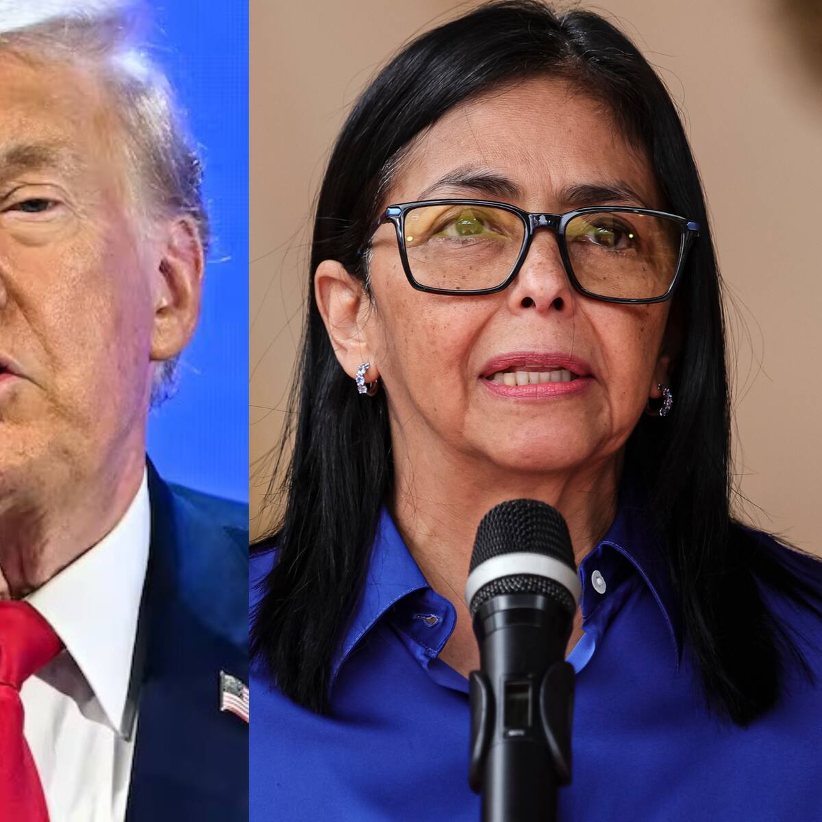 Trump pone como ejemplo a la venezolana Delcy Rodríguez para el futuro líder de Irán