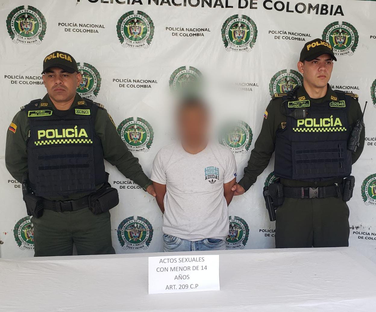 Fotografría suministrada: Policía de Risaralda