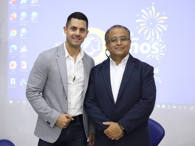 Sebastián Díez, director ejecutivo de Inexmoda y Brian Bulla, presidente ejecutivo de la Cámara de Comercio de Ibagué