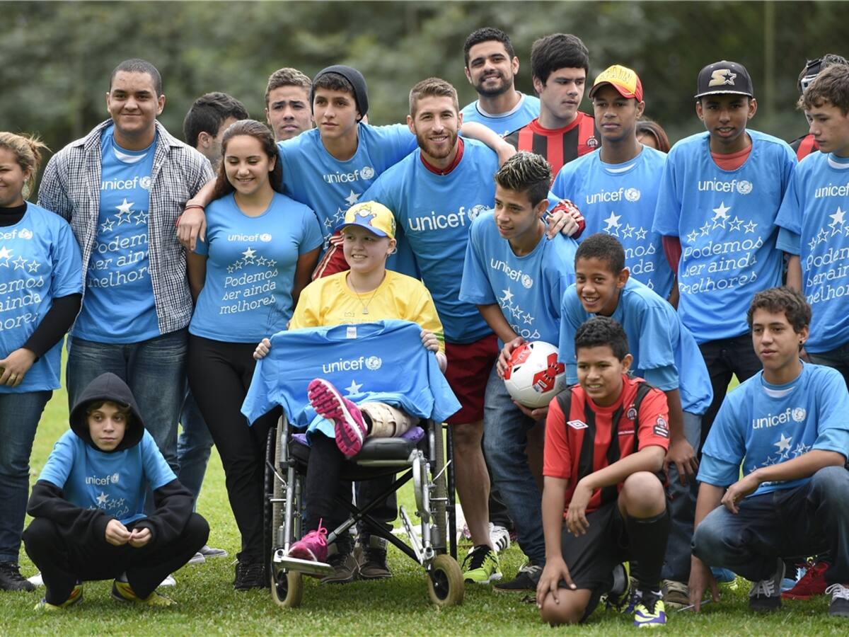 Sergio Ramos fue nombrado embajador de UNICEF en Curitiba