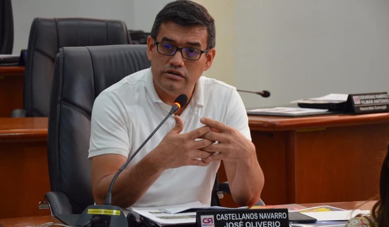 José Oliverio Castellanos Navarro concejal de Cúcuta por el partido Cambio Radical. / Foto: Archivo. 