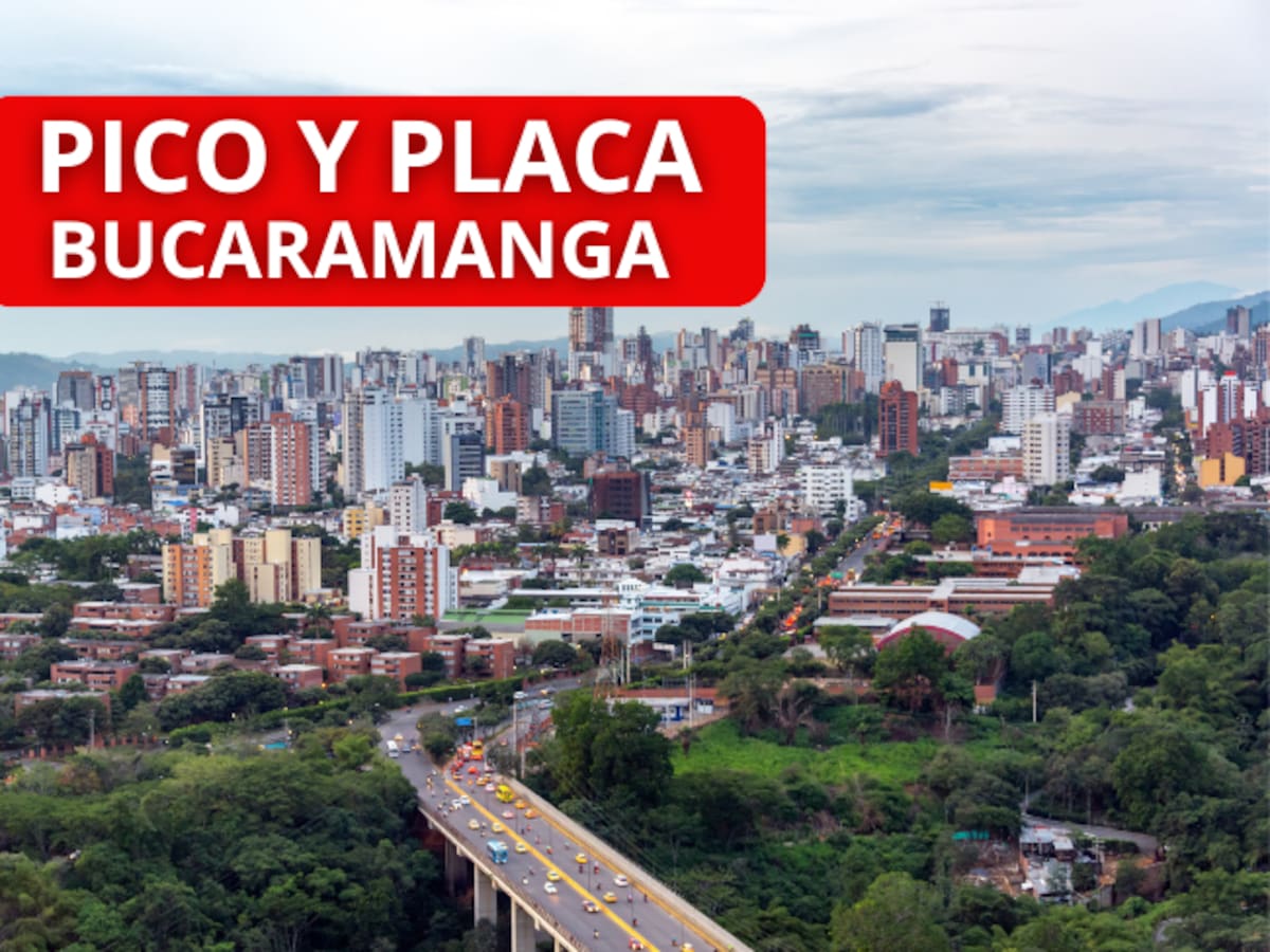 Así quedó el pico y placa en Bucaramanga: Números con restricción 7,8,9,10,11 y 12 de julio del 2025