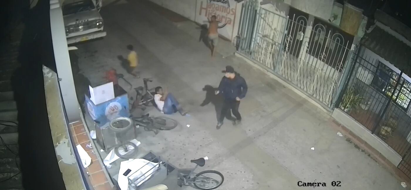 Ataque a bala en el municipio de Malambo./ Foto: Cámara de seguridad