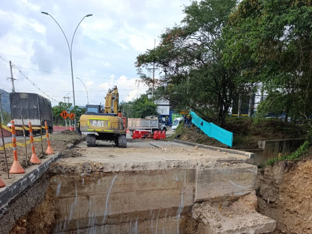 Hay restricciones viales por obras en un puente del área metropolitana de Bucaramanga