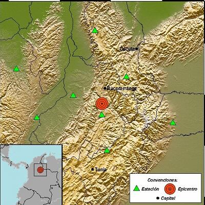 Fuerte temblor sacudió a Santander
