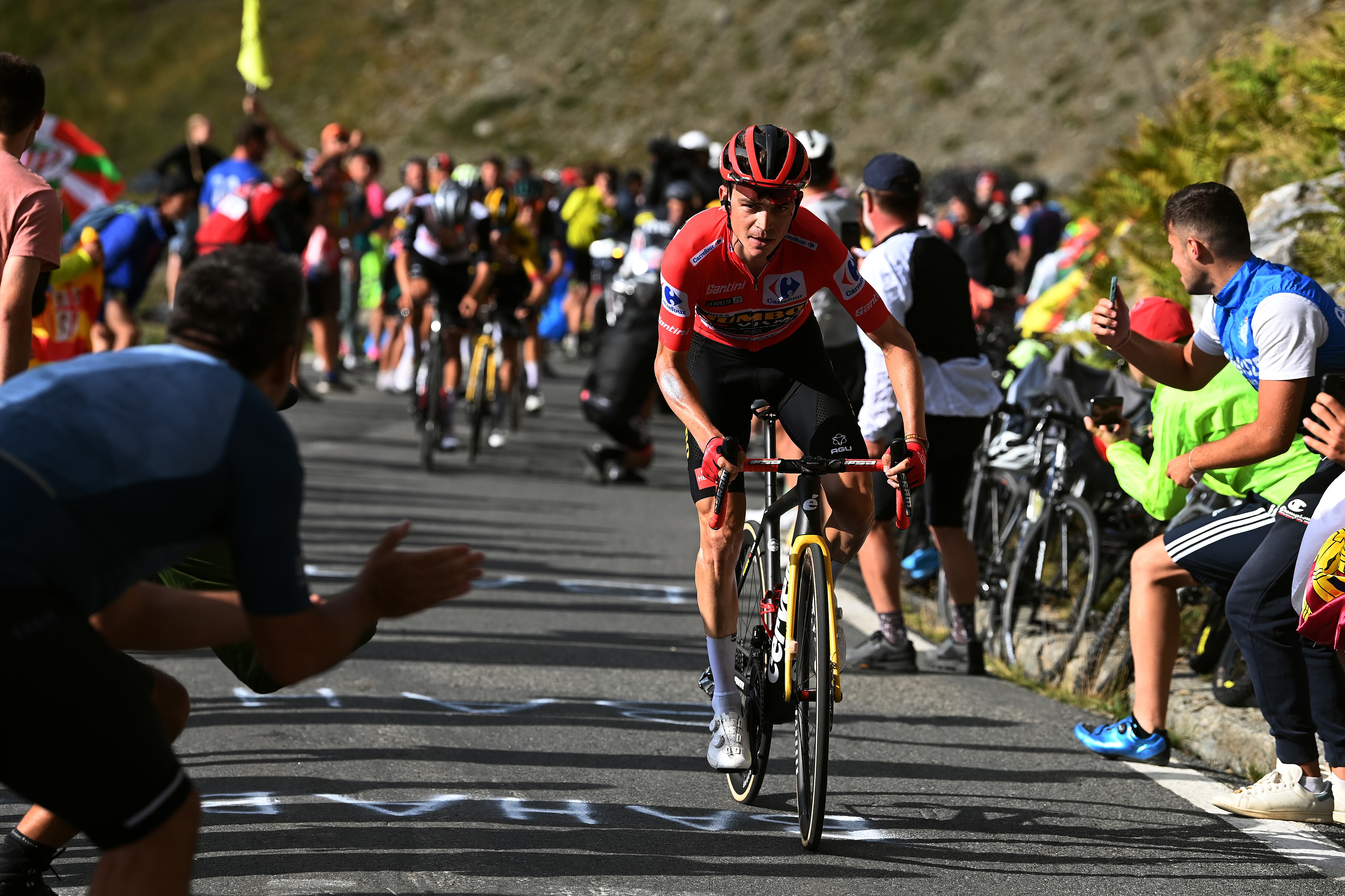 Sepp Kuss, líder de la Vuelta a España. (Photo by Tim de Waele/Getty Images)