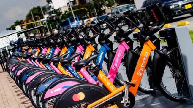 Bicicletas compartidas en Bogotá. Foto: https://bogota.gov.co/