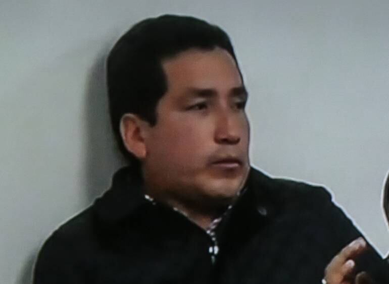 (Izquierda) Procurador Hernan Jovel Muñoz