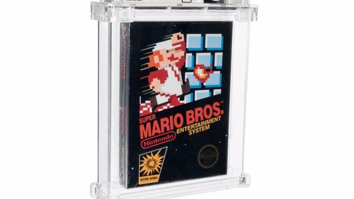 Copia de Super Mario Bros. fue subastada por 660.000 dólares