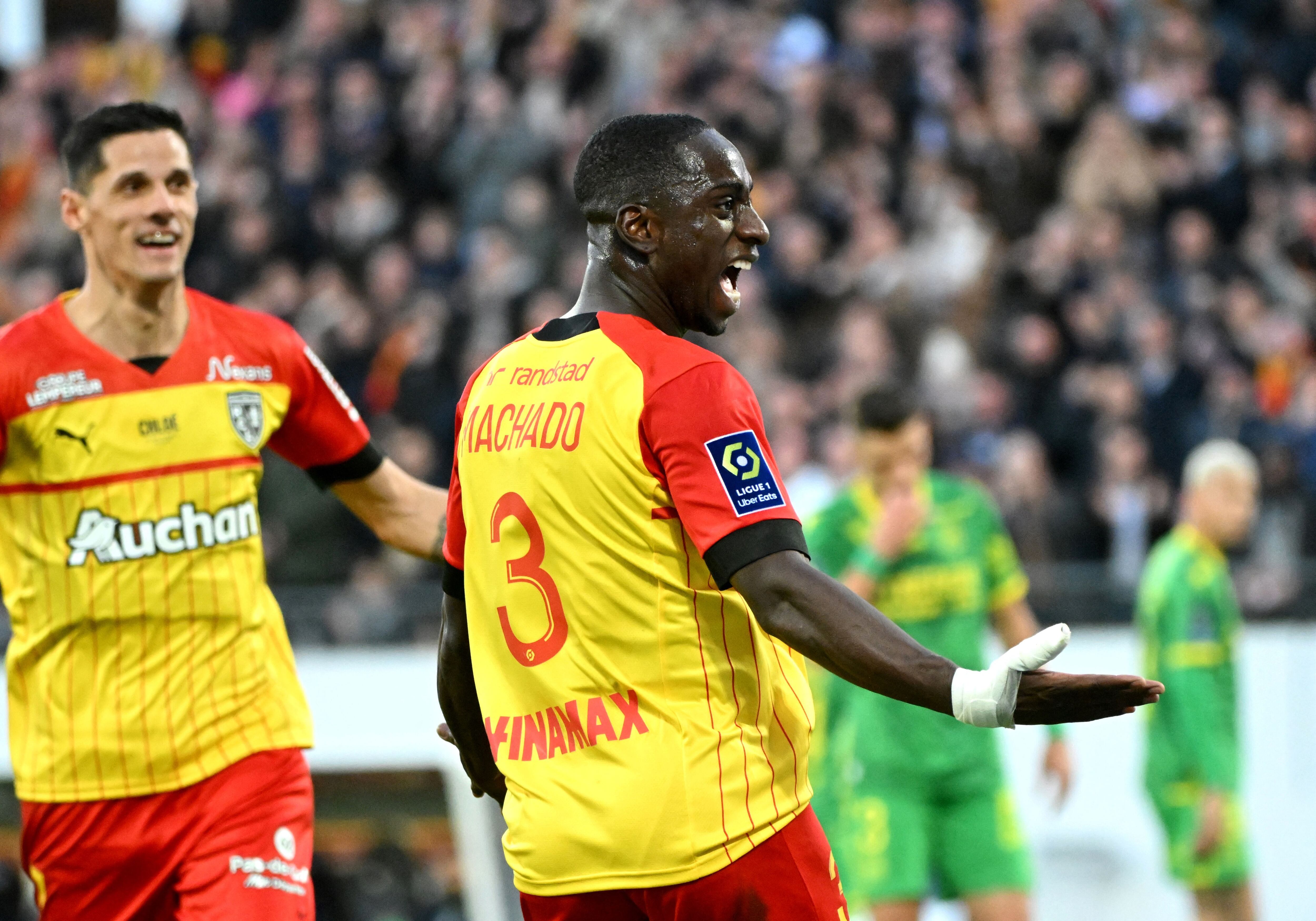 Deiver Machado marcó un golazo con el Lens. (Photo by FRANCOIS LO PRESTI / AFP) (Photo by FRANCOIS LO PRESTI/AFP via Getty Images)