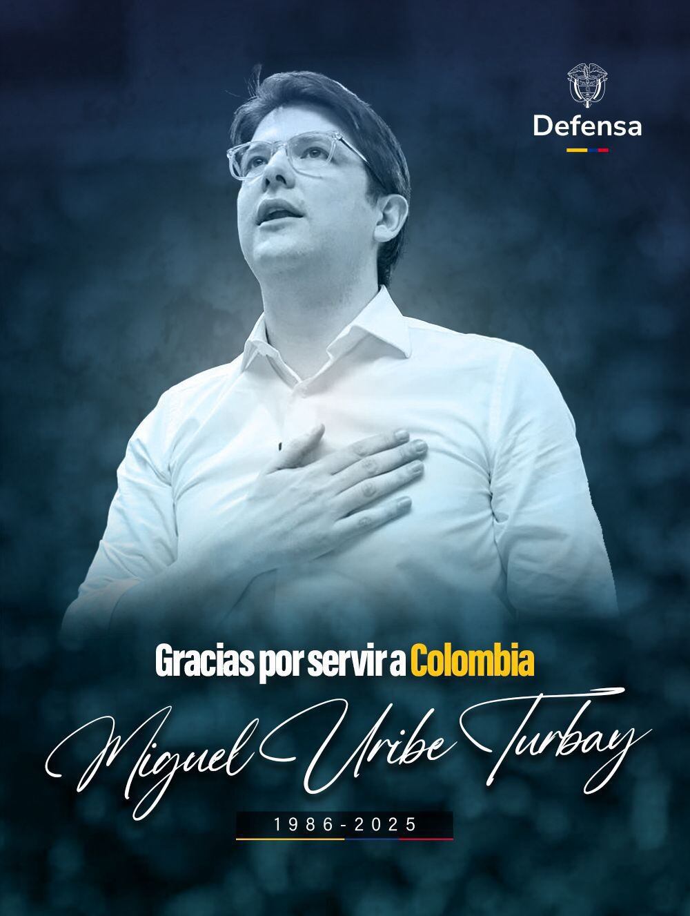 Mindefensa se une a voces de rechazo por fallecimiento de Miguel Uribe.