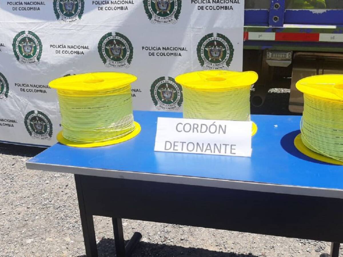 VIDEO: Policía de Santander incautó detonantes