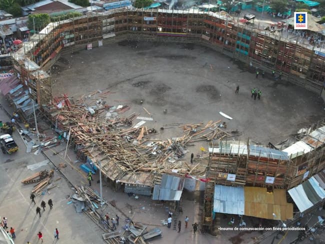 Caída de palcos en Espinal, Tolima, durante 2022