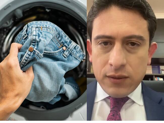 Pantalón lavado y Luis Carlos Reyes - Getty Images y TikTok