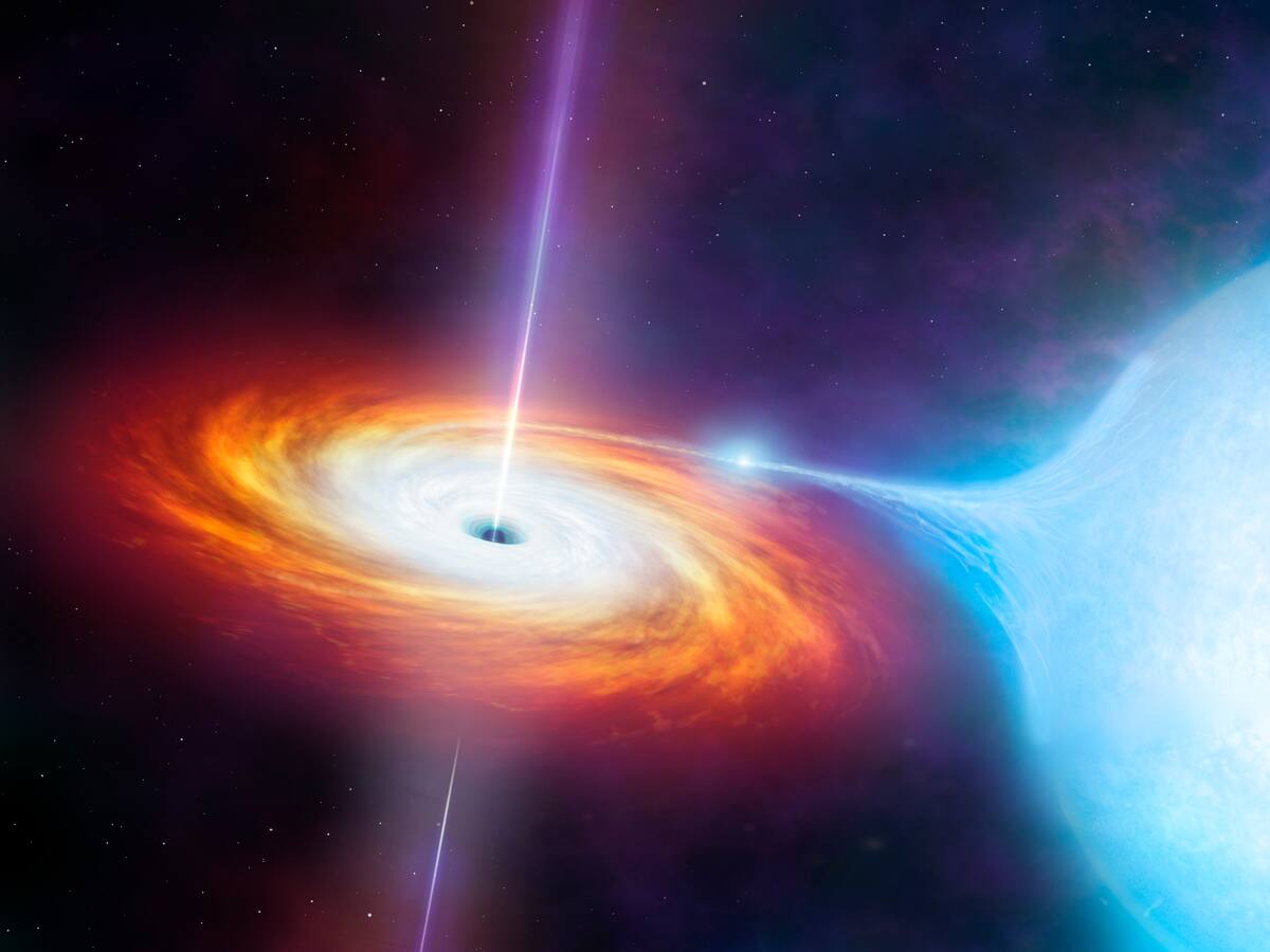 Telescopio Hubble detectó una fuga en el agujero negro supermasivo de la Vía Láctea
