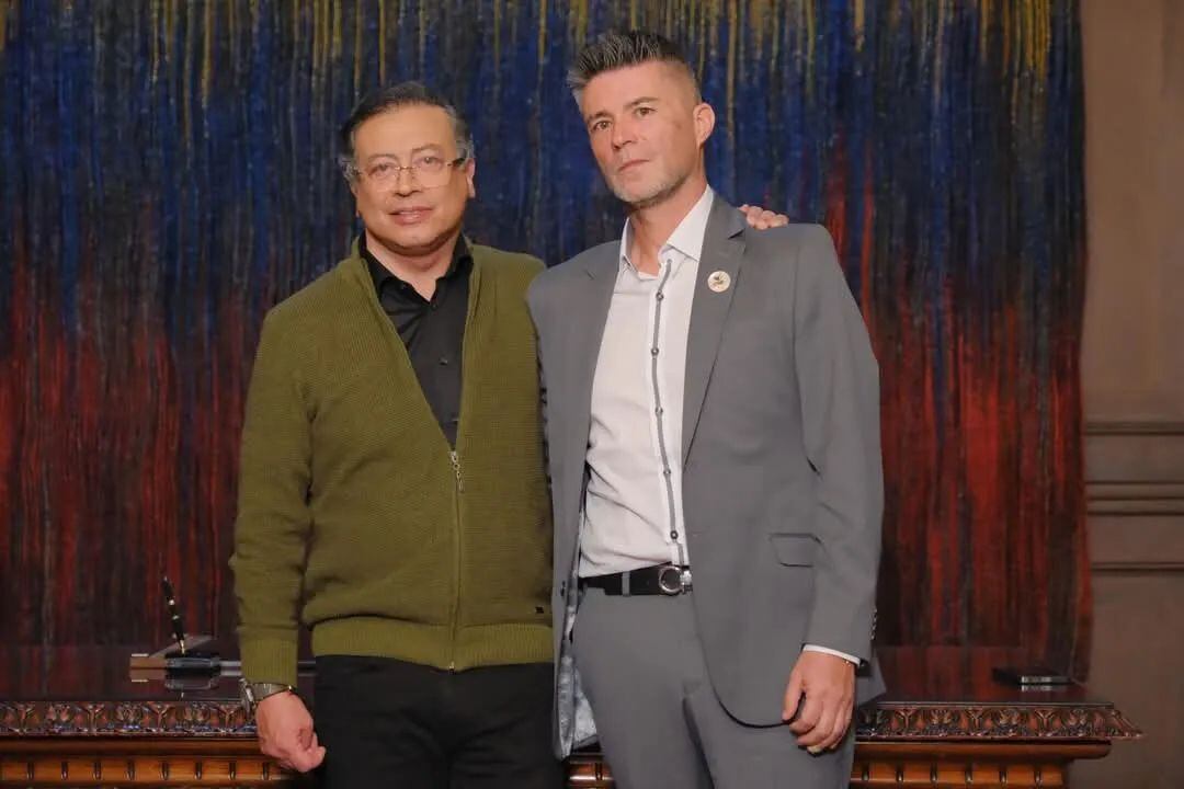 Gustavo Petro y Augusto Ocampo. Foto: Presidencia