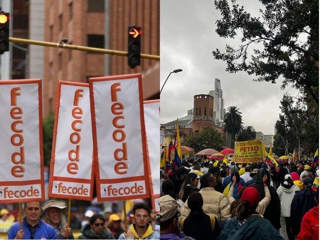 Marchas convocadas para este segunda semana de noviembre. Foto: Caracol Radio.